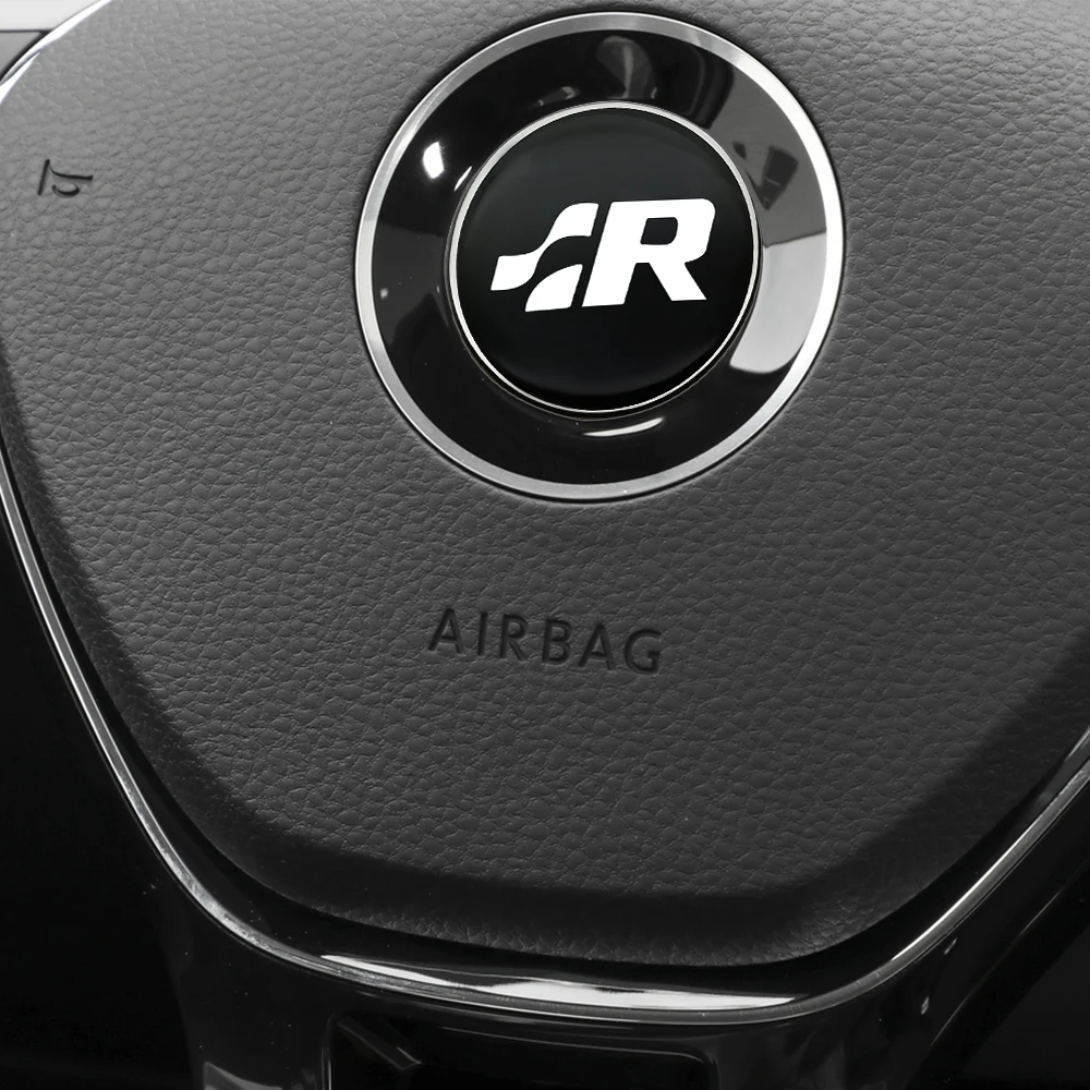 3D алюминиевый стиль с логотипом наклейка на руль автомобиля для Volkswagen VW Golf 4 5 6 7