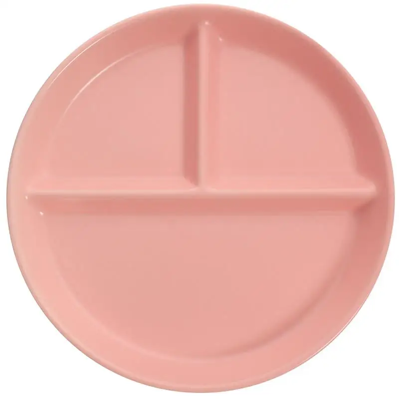 

Creative Multi-use Convenient Premium Reusable Three-grided Plate Children Tableware Breakfast Divided Plate for Home
