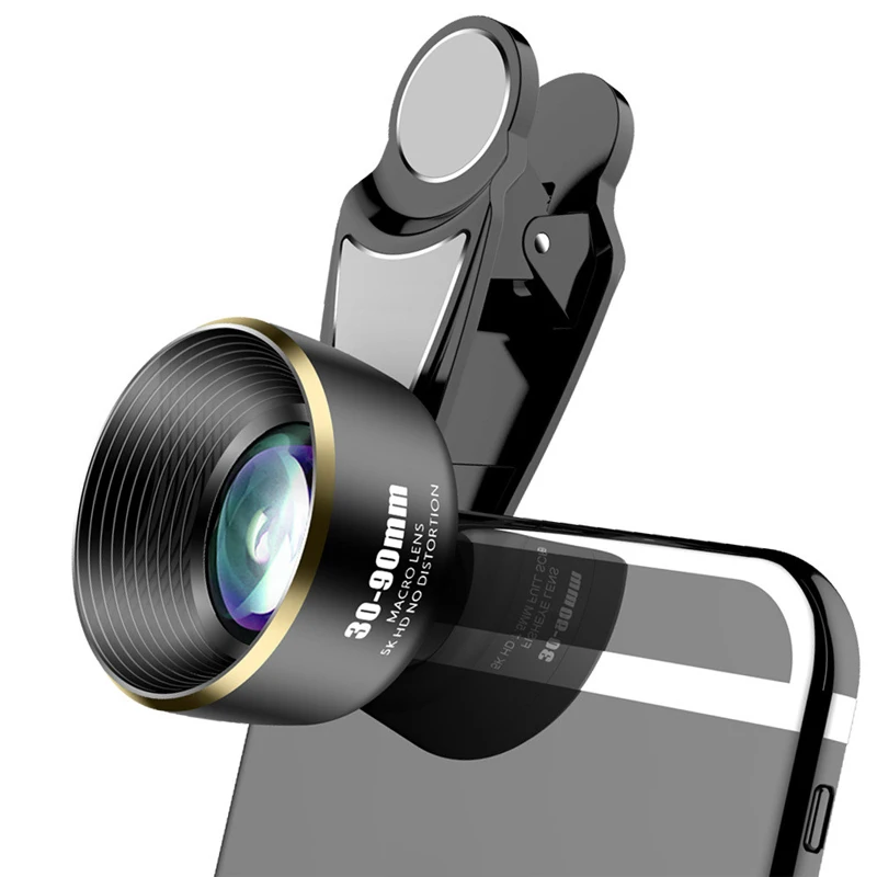 

Phone Camera Macro Lens 5K HD 30-90mm No Distortion Camera Lenses for iPhone Huawei Etc. Smartphones Mobile Phone Accessories
