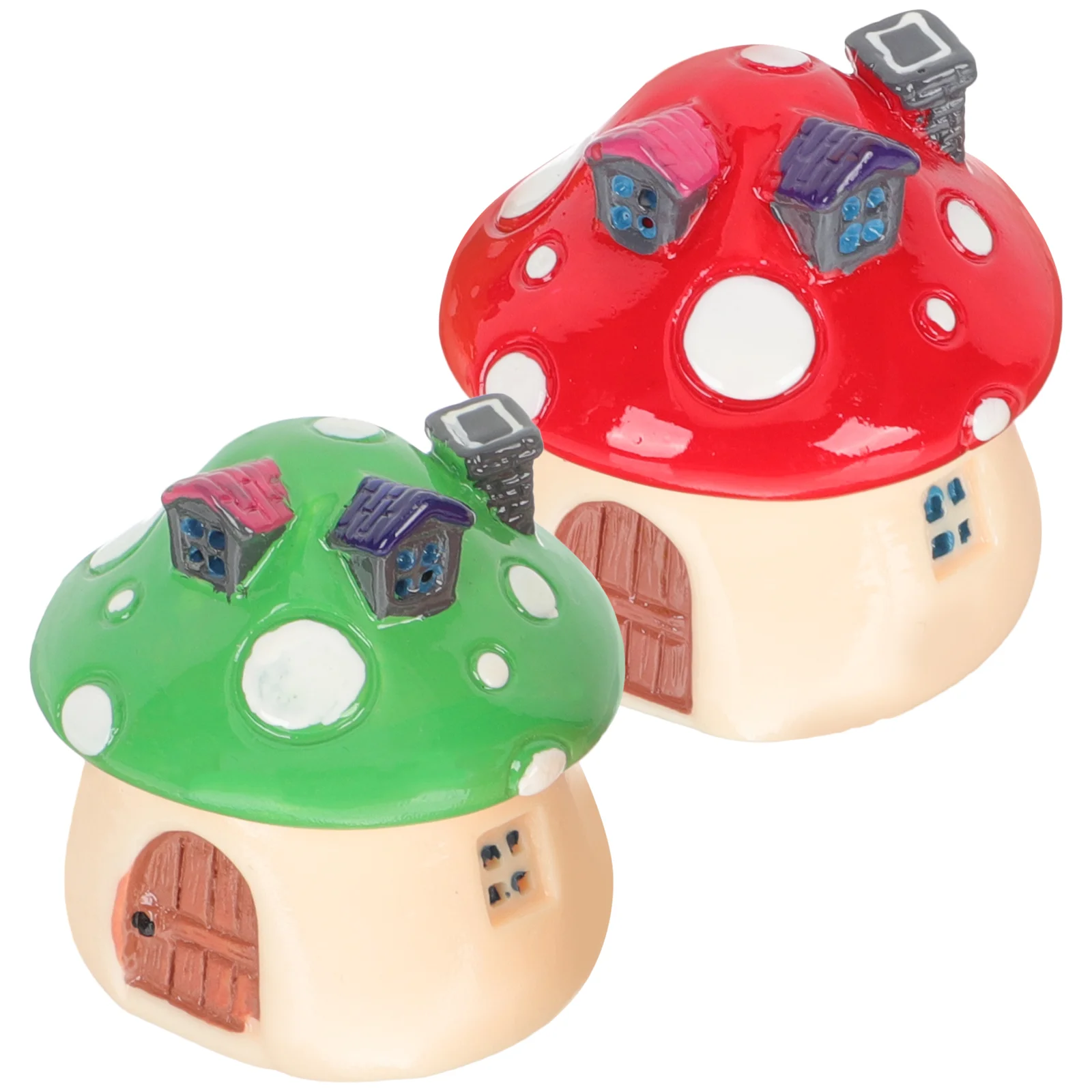 

Mushroom Mushrooms House Decor Miniature Figurine Fairy Tiny Model Accessories Ornament Statues Figurines Landscape Statue