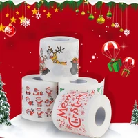 new year gifts 22mroll santa claus reindeer christmas toilet paper christmas decorations for home natale noel navidad 2023