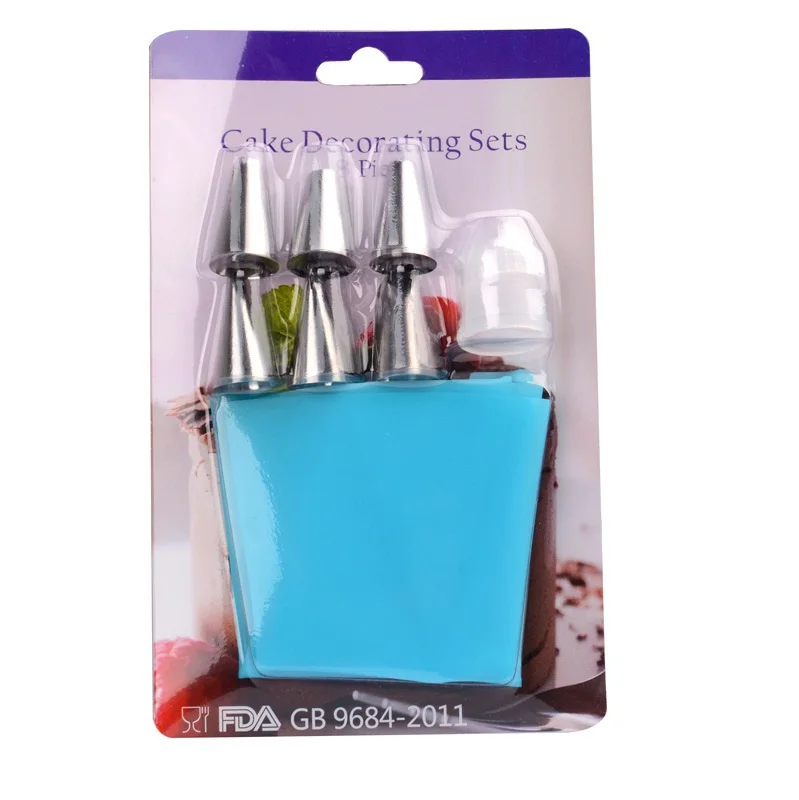 

Кондитерский мешок, Цветочная насадка из нержавеющей стали с 6 головками