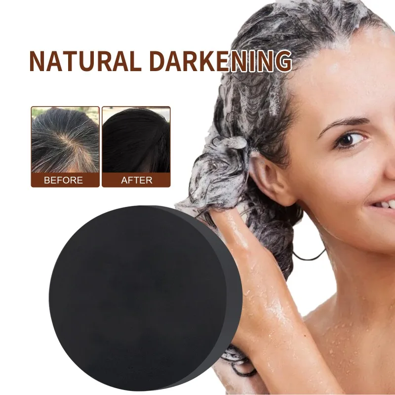 Многоцветный шампунь Polygonum два в одном улучшает выпадение волос черного и серого