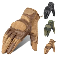 tactical gloves military hunting outdoor riding fitness hiking cycling climbing shooting full finge leather touch screen
