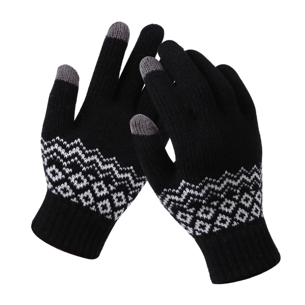 

Вязаные перчатки, сохраняющие тепло аксессуары для одежды, вязаные перчатки для сенсорного экрана