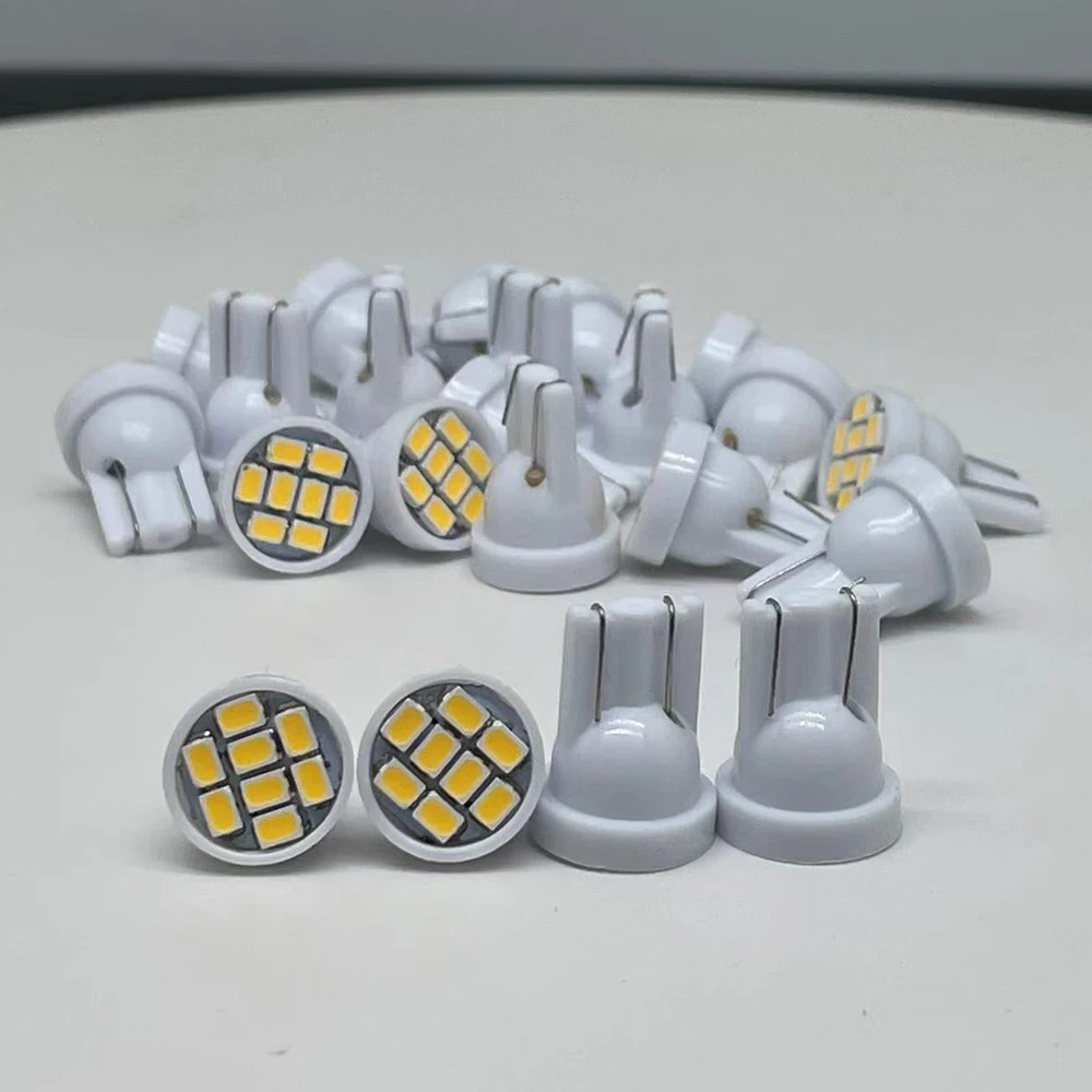 

500 шт. AC DC 12 В T10 555 Неполярные 8SMD 1206 3020 Φ для конденсаторов пилотных фар автомобильные Сменные аксессуары