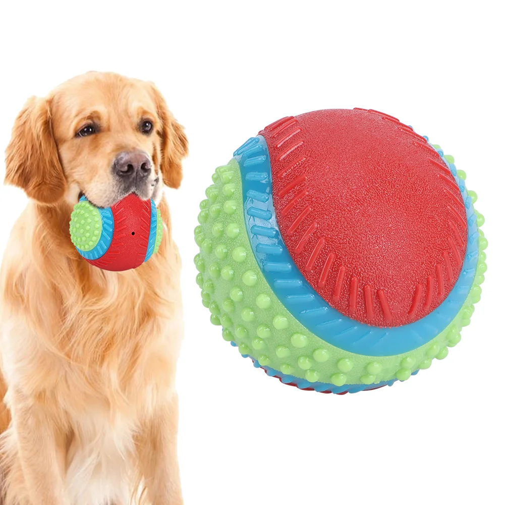 Bite-resistant Pet Dog Toy Rubber Ball Elastic Ball To Prevent Dog From Destroying Things Dog Training Supply