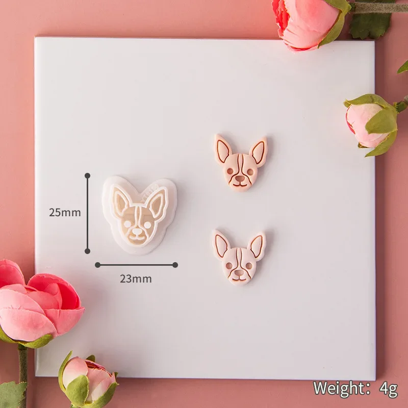 Сделай Сам животные серьги резаки для глины мультяшная собака серия мягкая