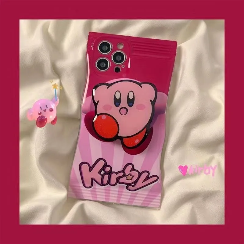

Cartoon Kirbies Creative Candy Bag Phone Case For Iphone 11 12 13 14 Plus Pro Max XR X XS 7 8 SE 2020 Shockproof Cover