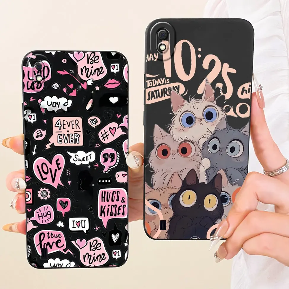 Фото Чехол для Samsung Galaxy A10, силиконовый модный чехол с забавным рисунком кота для Samsung A10 A105F A105G A105M №5