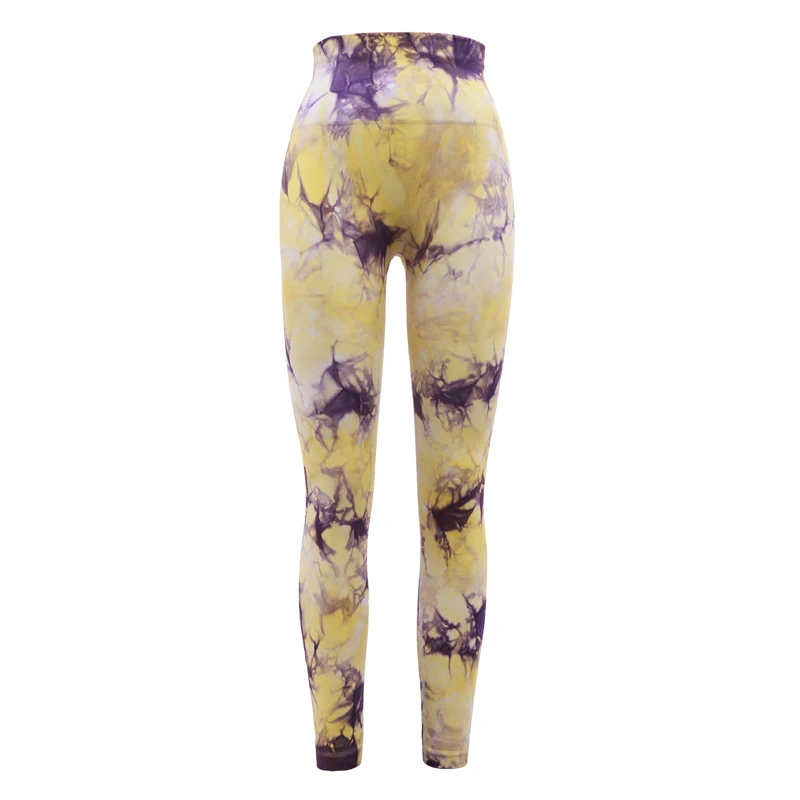 

Tie Dye Yoga Pants Sport Women Seamless High Waist Tights Fitness Gym Workout Leggins