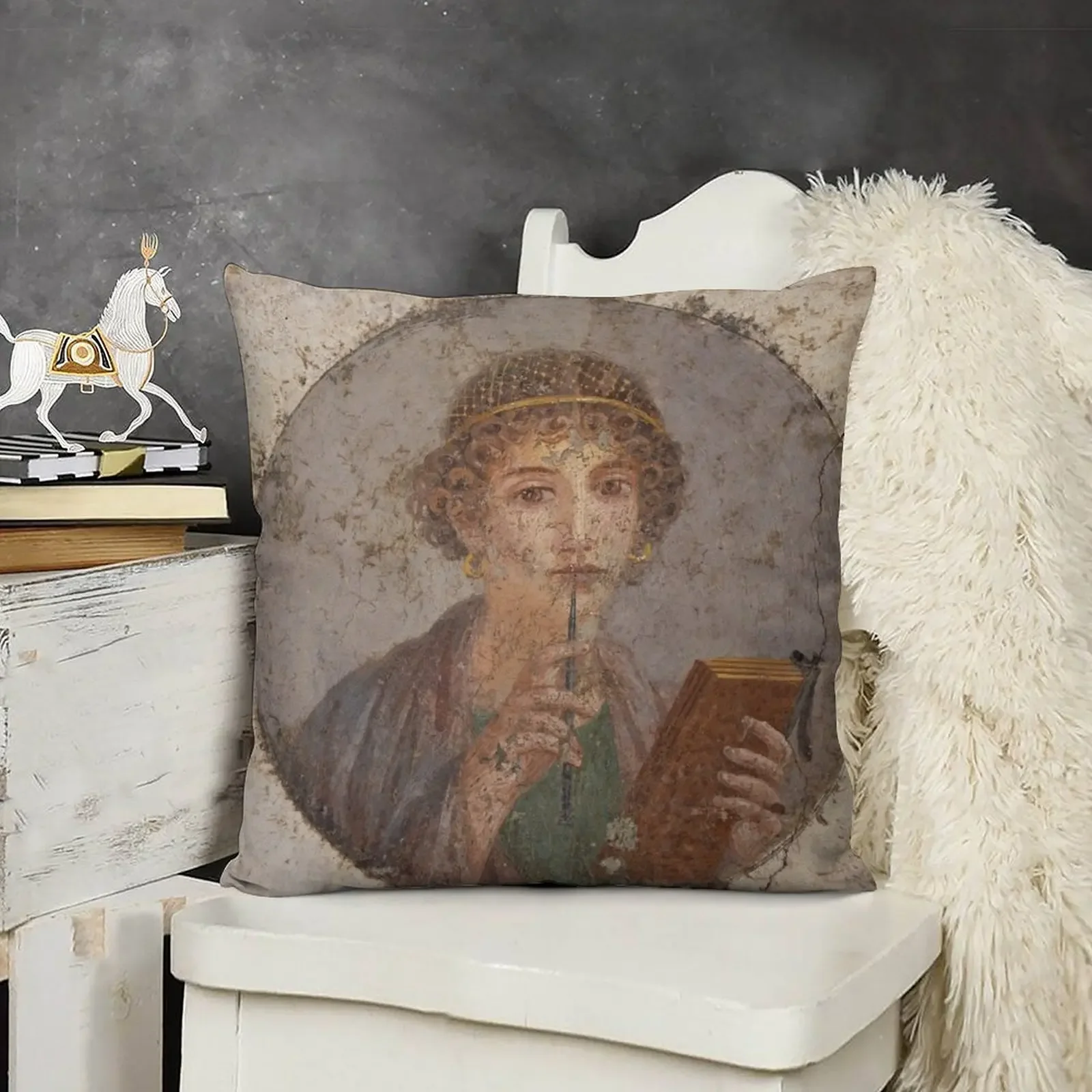 Сувенир от Pompeii - Шаффо – это мышление декоративная подушка наволочки