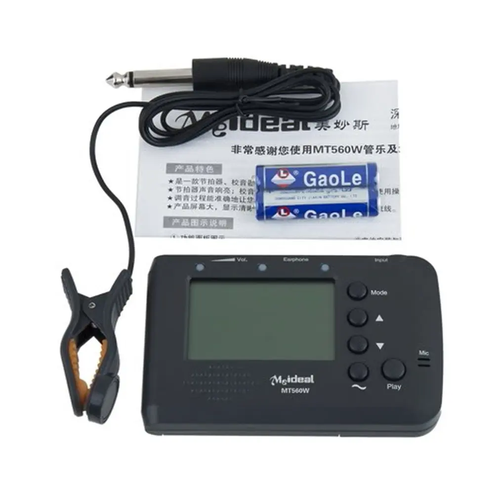 

Multifunctional 3 in 1 LCD Display Digital Mereo Tuner MT560W Automatic Tuning Guitar Tuner Guitar Accessories