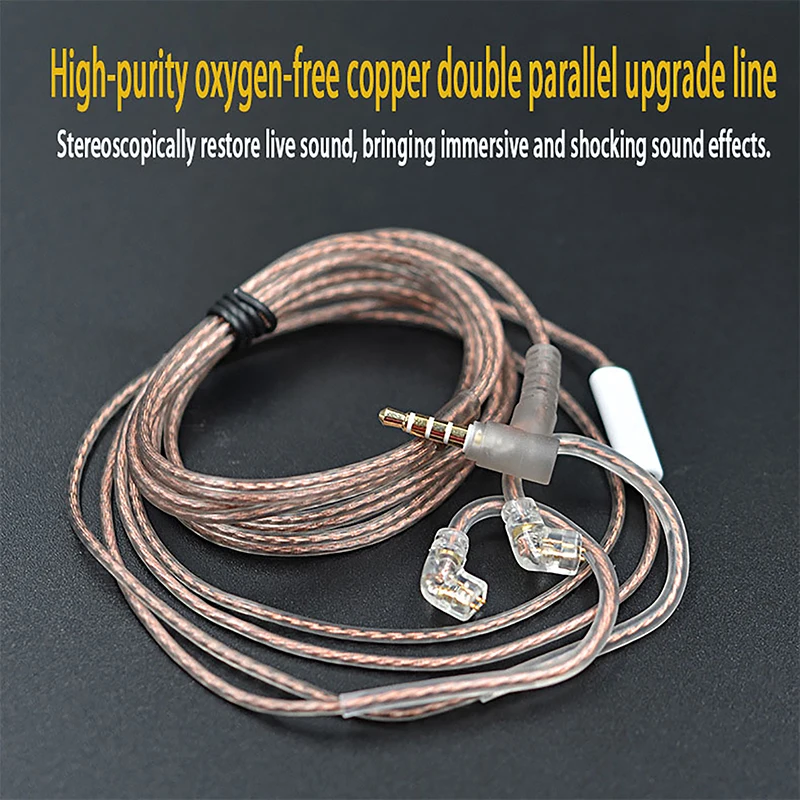 

High Quality Headphone Cable High-purity Oxygen-free Copper Hybrid Upgrade Cable Original Replacement Headphone Cable 3.5mm