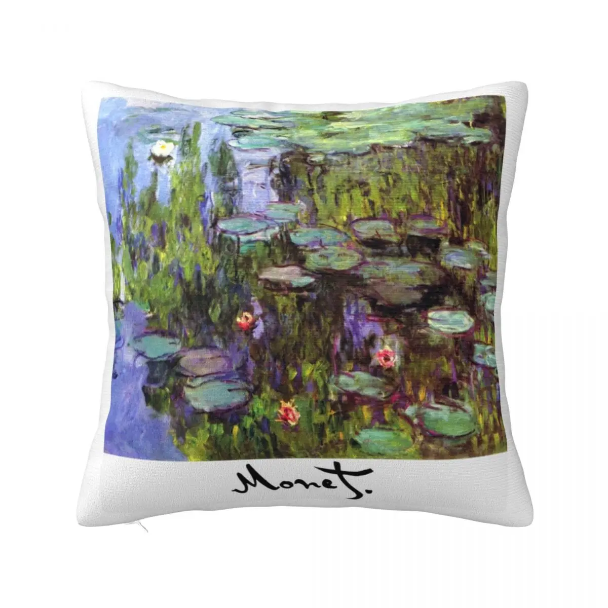 

Подушка Monet чехол Monet Waterlilies Nympheas полиэстер подушка для кровати чехол на молнии весенний декоративный чехол