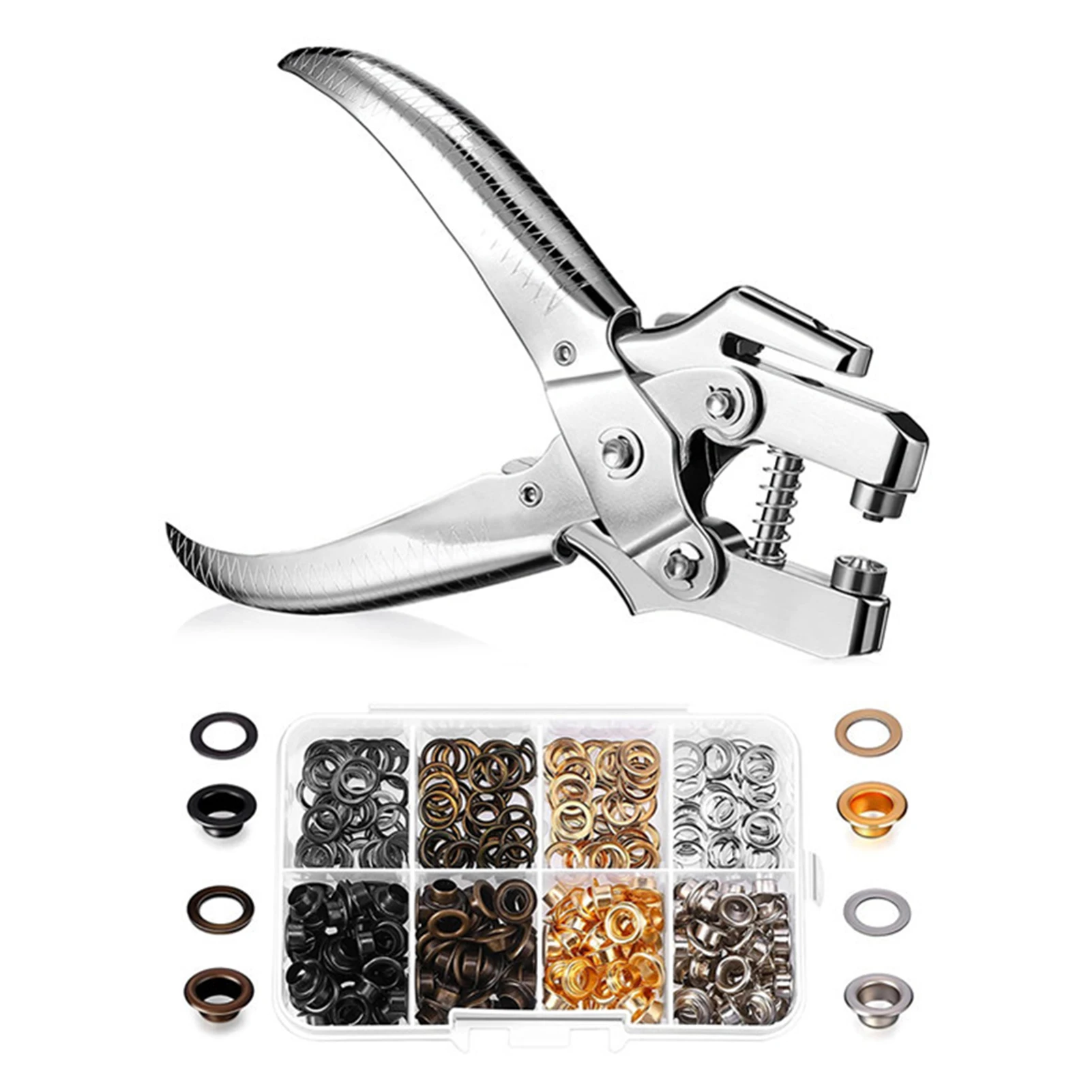 

201 шт. плоскогубцы для отверстий в ушках медная установка 5 мм внутренний диаметр ручные принадлежности для рукоделия одежда сумки набор инс...