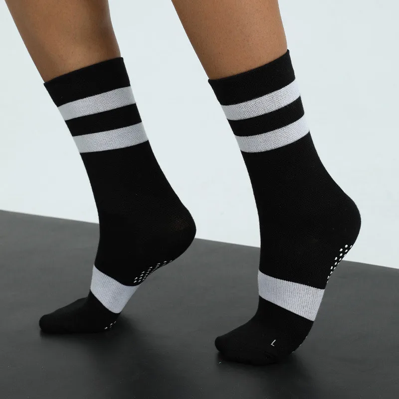 Fitness Yoga Cylinder Women Men Cotton Socks Stitching Color Non-slip Sports Yoga Socks