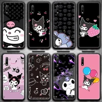 cartoon sanrio kuromi cute phone case for huawei honor 30 20 10 9 8 8x 8c v30 lite view 7a pro