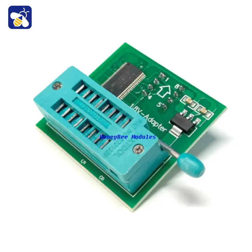 

1.8V Adapter Block SPI Flash SOP8 DIP8 Conversion Flat Panel Motherboard MX25 W25 1.8V Adapter Board