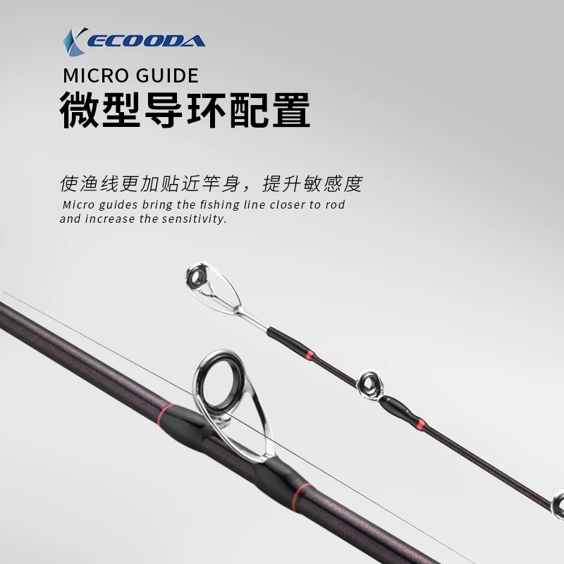 Ecooda-ECCB Легкая удочка для литья лодок микронаправляющая и плотов