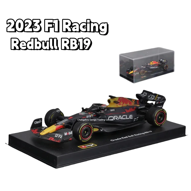 Модель автомобиля Bburago 2023 Red Bull F1 RB19 с литыми формулами детская коллекция