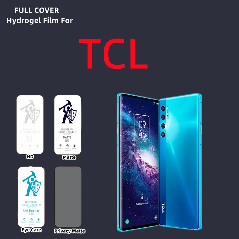 

2pcs HD Hydrogel Film For TCL 20 30 40 SE 408 Matte Screen Protector For TCL 10 20 Pro 20E 30XL Privacy Matte Protective Film