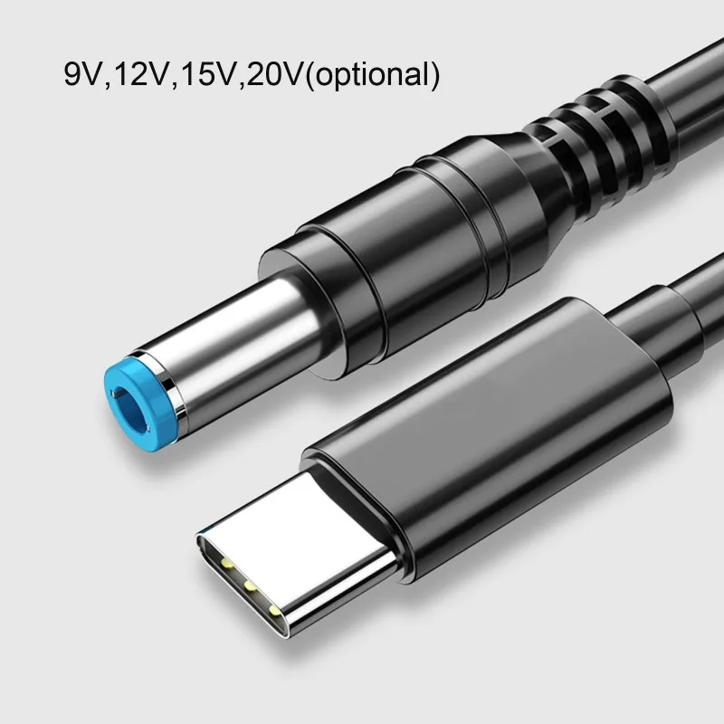 

Соединитель для зарядного кабеля, блок питания, зарядное устройство USB Type-C PD, адаптер питания для 5,5 × 2,5 мм разъема постоянного тока, кабель п...