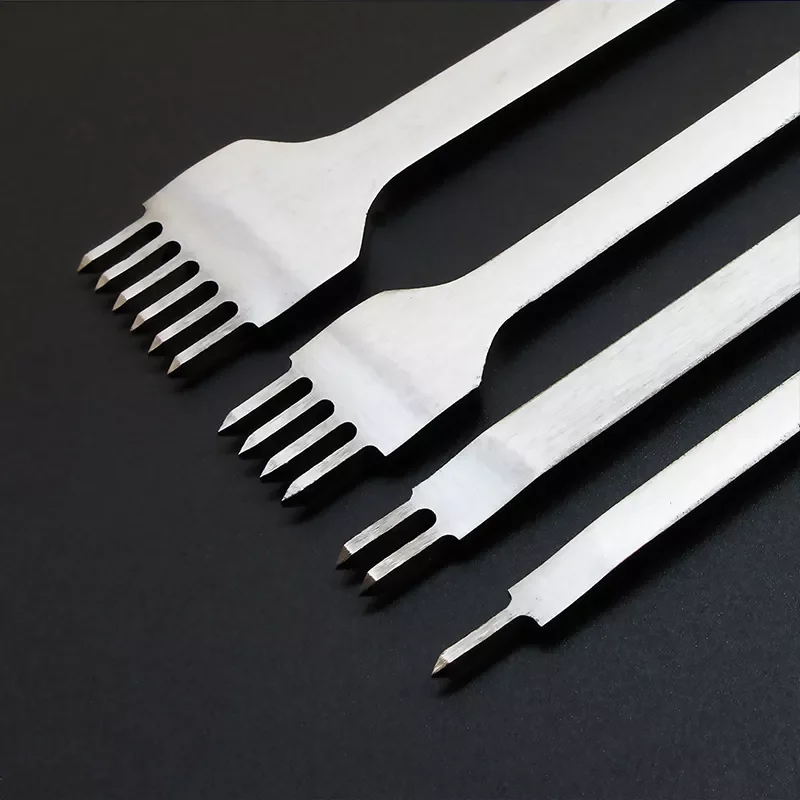 

New 1Pcs 3/4/5/6mm Hole Punches Lacing Stitching Tool Hole Punch Handmade Leather Tool with 1/2/4/6 Prong Diamond Point