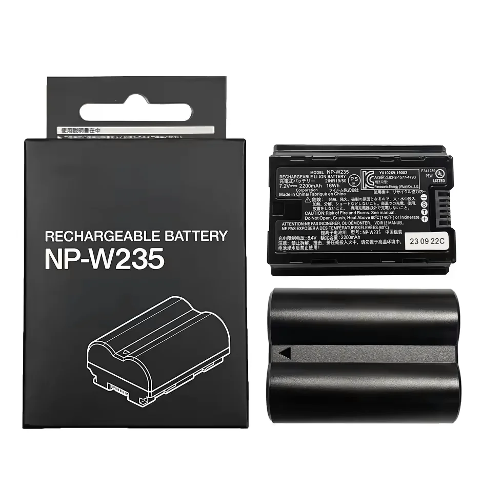 Фото NP-W235 NP W235 NPW235 Аккумулятор 2200 мАч для цифровой камеры Fujifilm X-T4 XT5 GFX50S II GFX100S XH2S GFX 100S X-H2 GFX50R BC-W235 №1