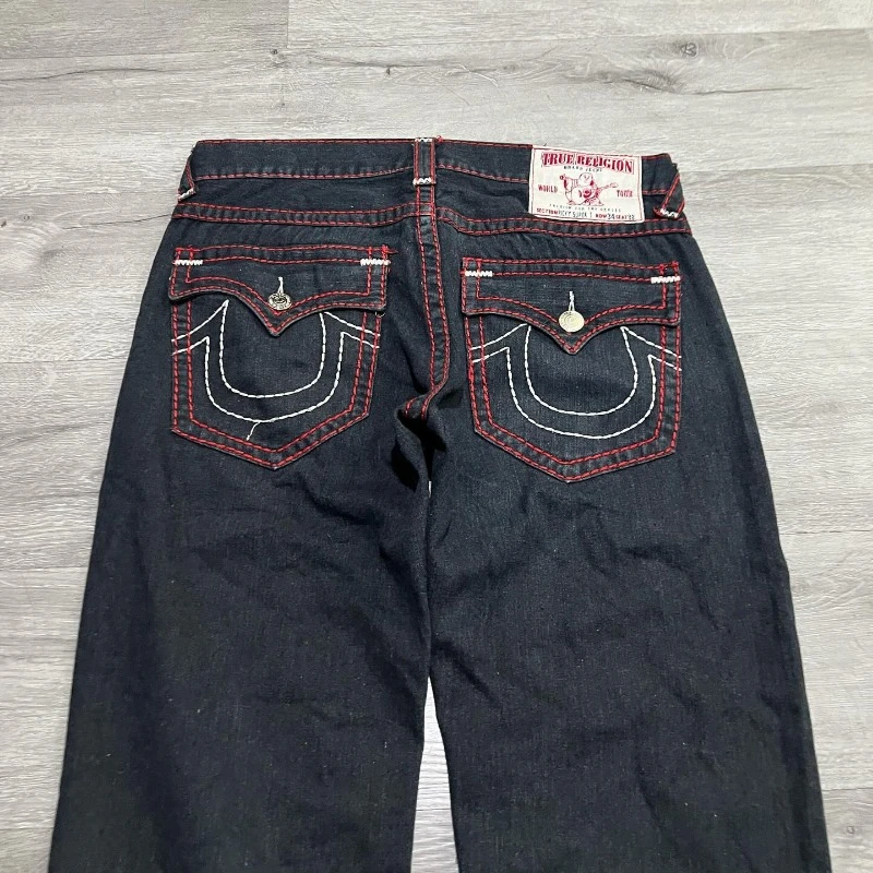 Джинсы мужские мешковатые однотонные с завышенной талией Модные Винтажные брюки