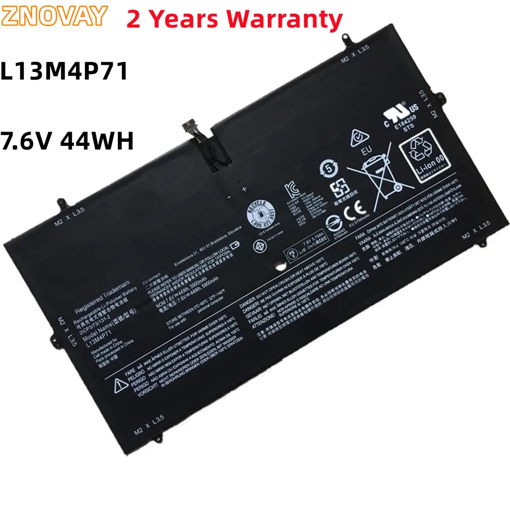 

L13M4P71 7.6V 44Wh Battery for Lenovo Yoga 3 Pro 1370 Series Pro-1370-80HE Pro-5Y71 Pro-I5Y51 Pro-I5Y70 Pro-I5Y71 L14S4P71