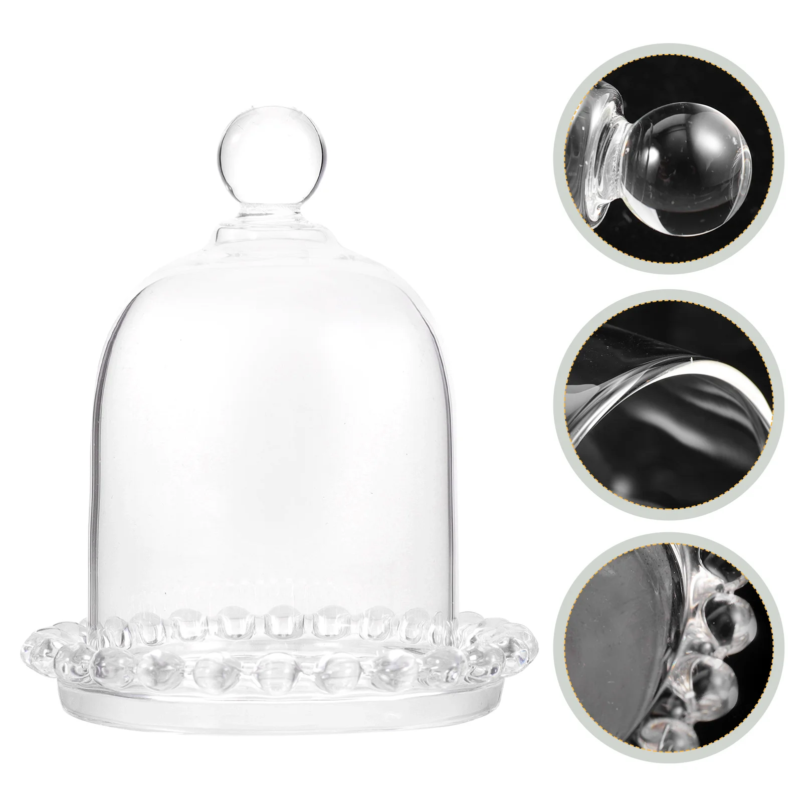 

Tray Cake Stand Dome Plate Flower Cupcake Display Dessert Appetizer Cloche Servingfruit Holder Party Coverbase Preserved