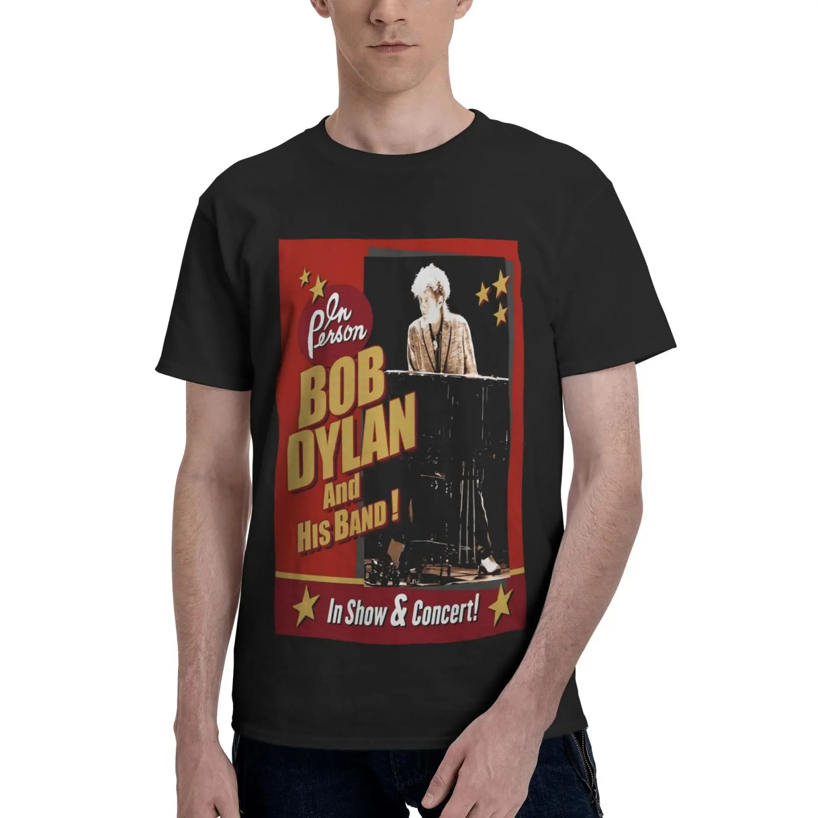 

Bob Dylan His Band Tour 2019 1951 Men T-Shirt Graphic T Shirts T Shirts Men's Clothing Oversized T-Shirt Women's T-Shirt Shirt