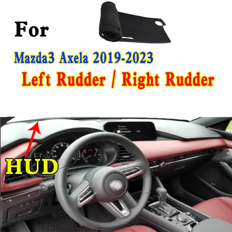 

For Mazda3 Axela Rumor Premium 2019 2020 2021 2022 Dashmat Dashboard Cover Instrument Panel Protective Pad Dash Mat Ornaments