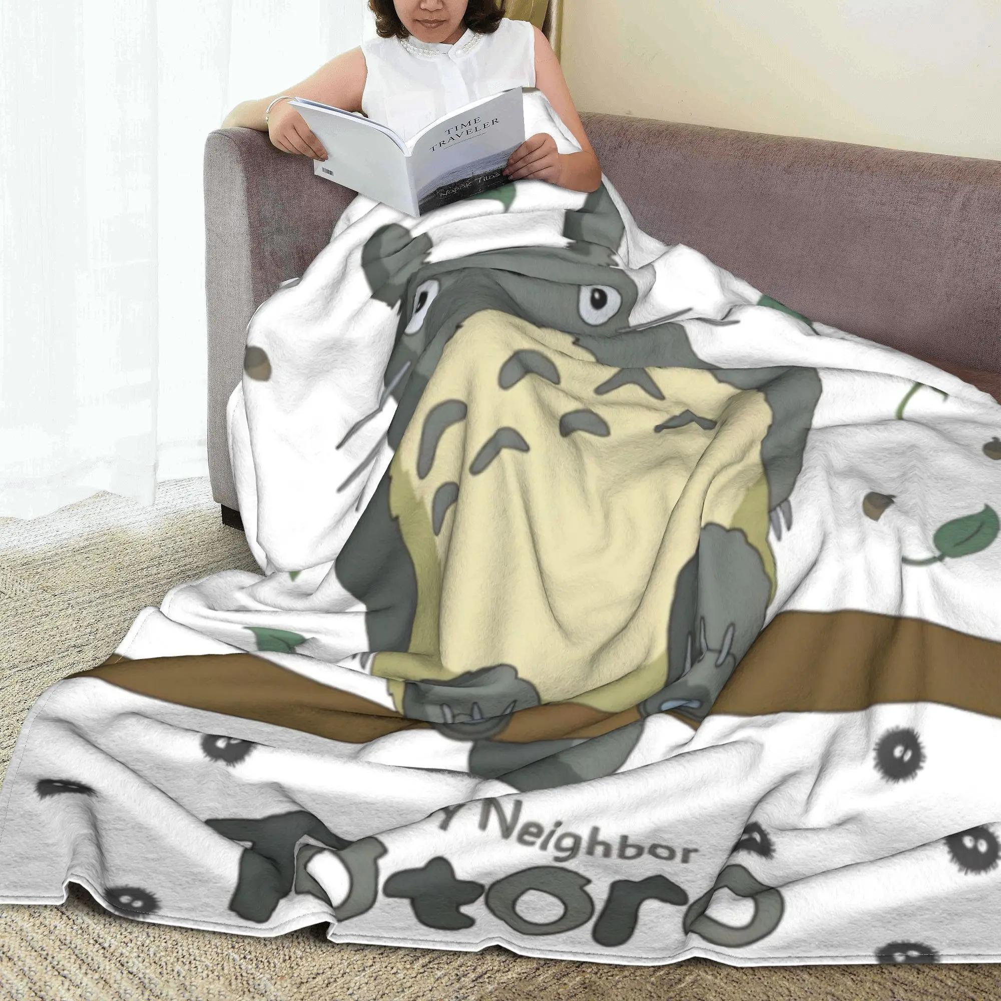 T-Totoros аниме Kawaii милое фланелевое одеяло мультфильм сажа спраты забавное домашний