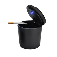 auto ashtray with led light portable ashtray for car mini car trash can with detachable lid led light easy clean up detachable