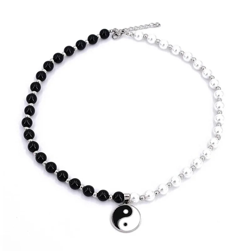 

1 Pair Tai Chi Paired Pear Necklaces for Lovers Best Friends Yin Yang Pendant Couple Necklaces For Women Fashion Jewelry Gifts
