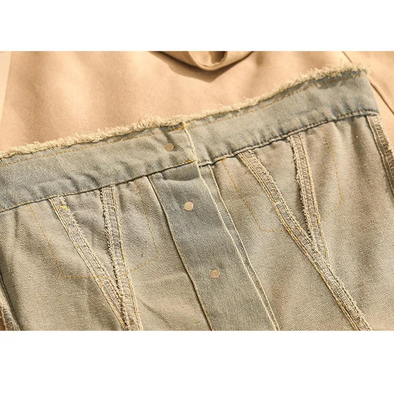 Винтажная джинсовая майка женская укороченная летняя верхняя одежда без