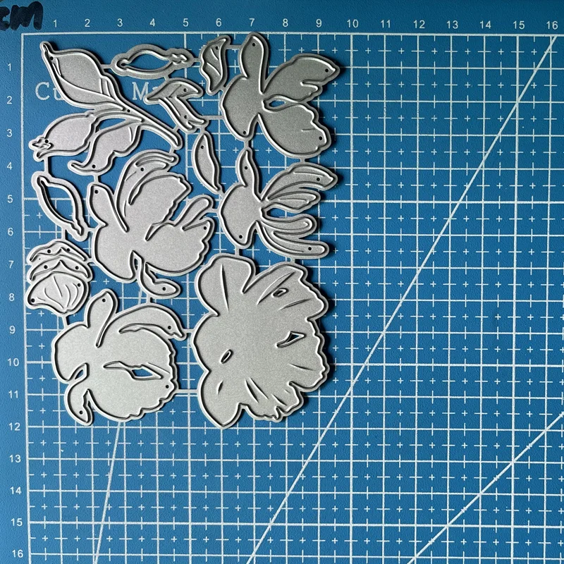 Ból szczęścia wykrojniki do metalu piwonia nakładanie warstw Diy Scrapbooking Album fotograficzny dekoracyjne tłoczenie kartki papierowe