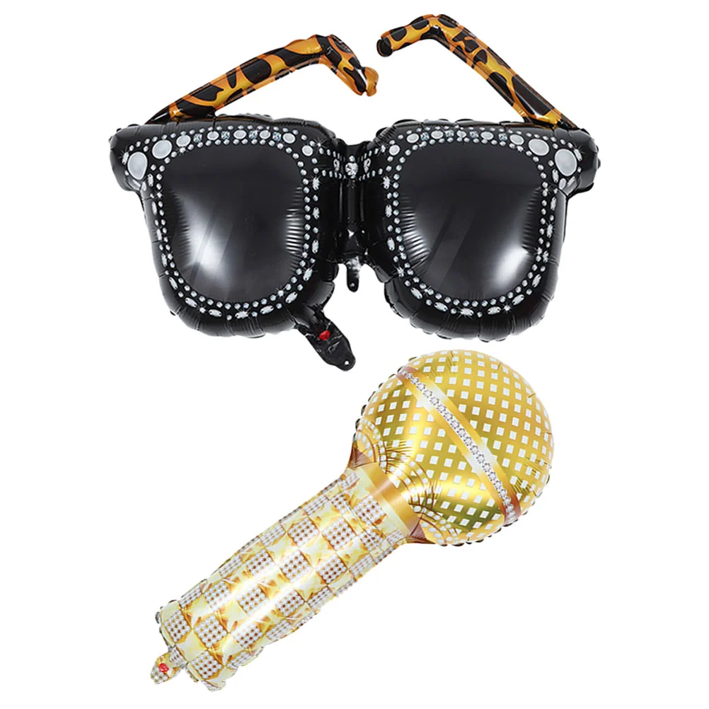 

1 Set of Aluminum Film Balloon Birthday Party Balloon Decor Bar Use Retro Balloon Ornament