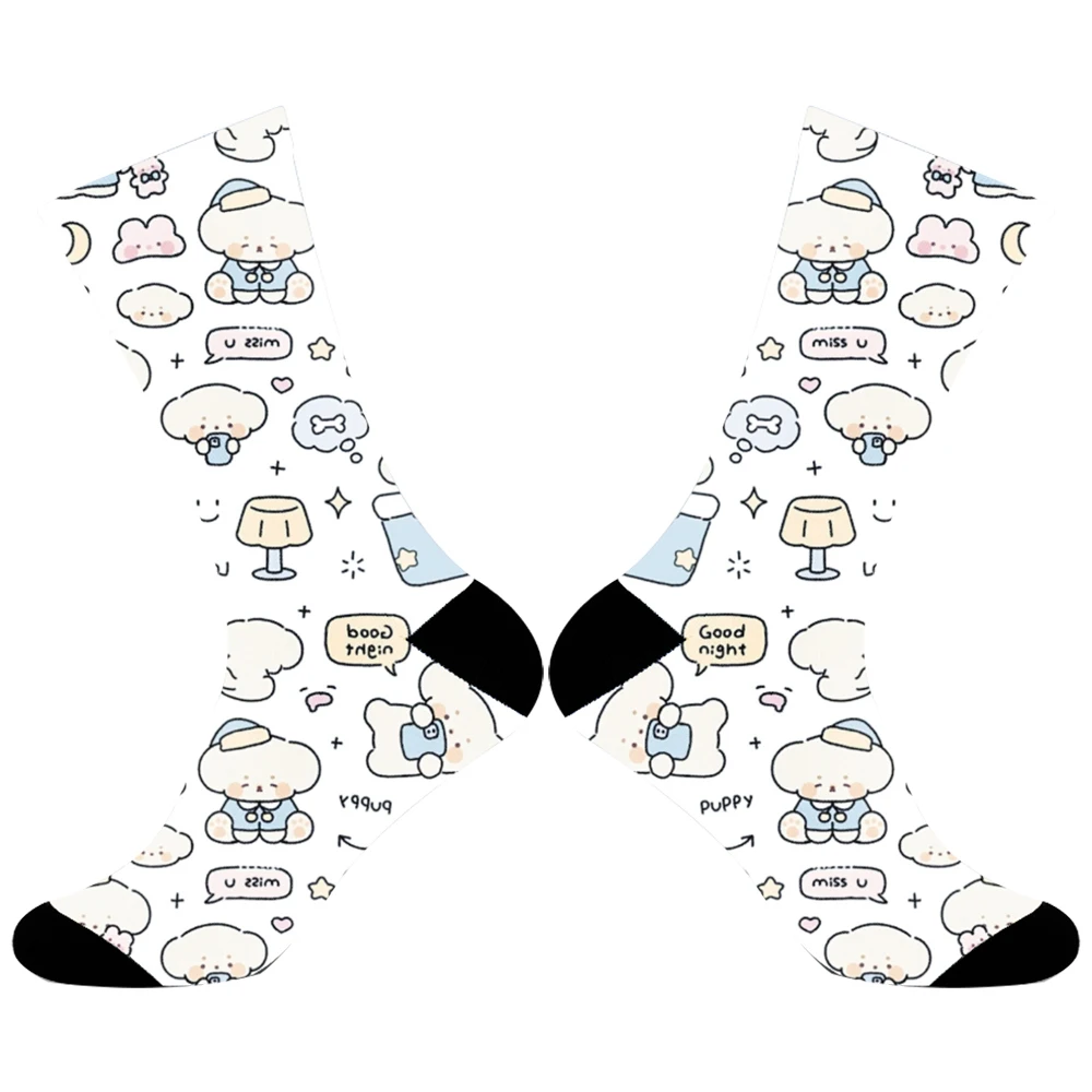 Носки в стиле Харадзюку с принтом животных милые дизайнерские носки абстрактном