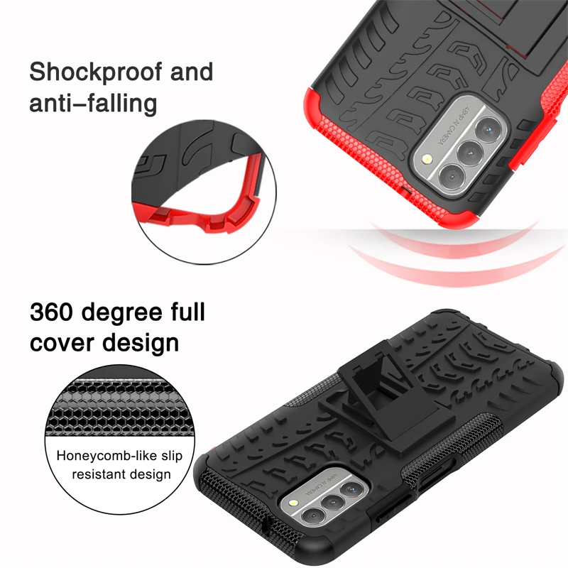For Nokia G400 Case Silicone Robot Rubber Phone Holder Protective TPU Case for Nokia G400 Case For Nokia G400 Cover