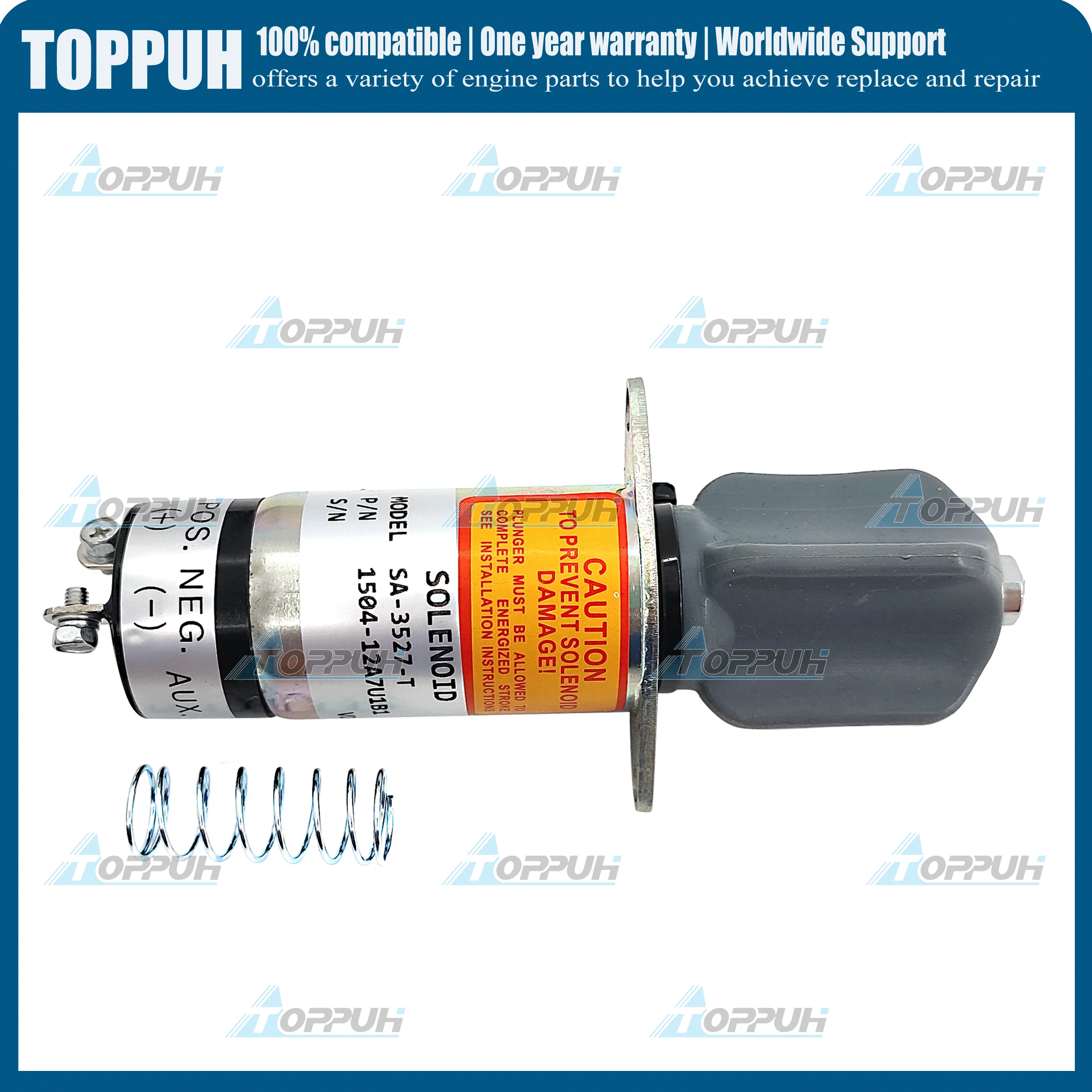 SA-3527-T 12V Соленоид отключения Для Woodward 1500 Series 1504-12A7U1B1 Yanmar