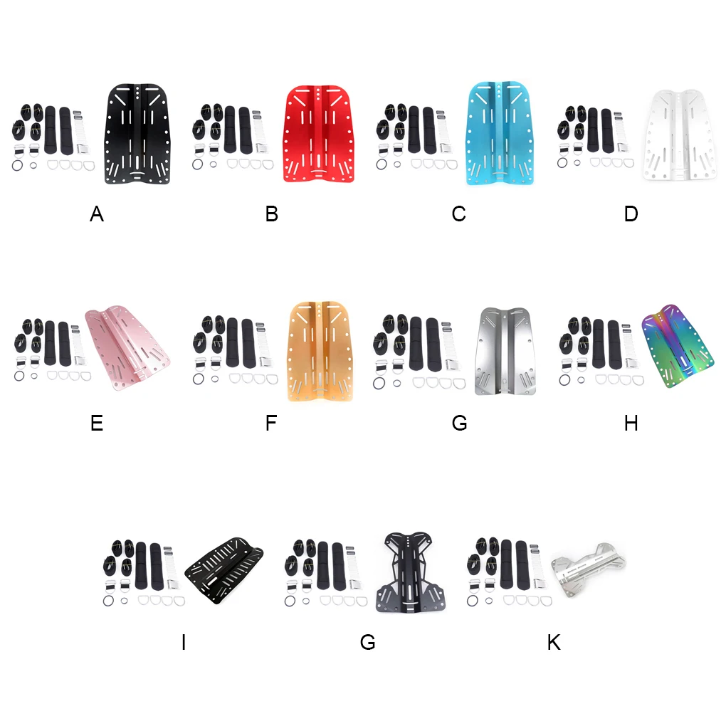 

Aluminum Backplate Technical Backplate Good Flexibility Rustproof Plate Equipment Backmount Single Tank Adapter Type 2