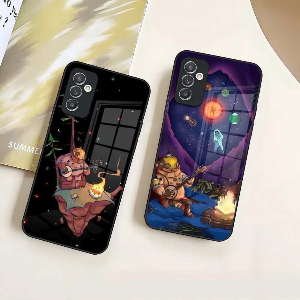 Фото Чехол для телефона Outer Wilds Game из стекла для Samsung A16 A26 A36 A56 A15 A25 A35 A55 A14 A24 A34 A54 A13 A23 A33 A53 A12 A22 A32 №1