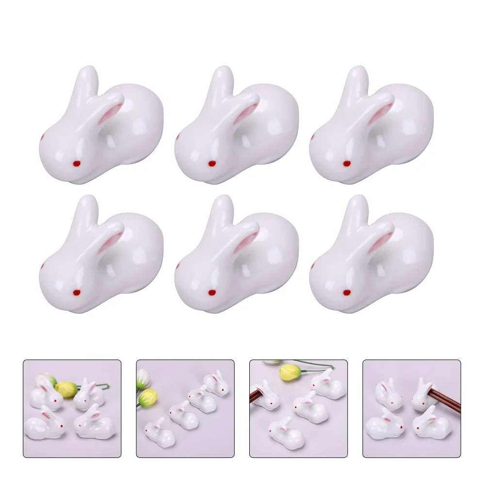 

6 шт., настольные украшения в виде кролика