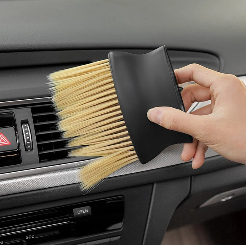 

Sweeping Dust Soft Brush Car Wash Tool Artifact Car Interior Gap Dust Brush Air Outlet Cleaning Brush
