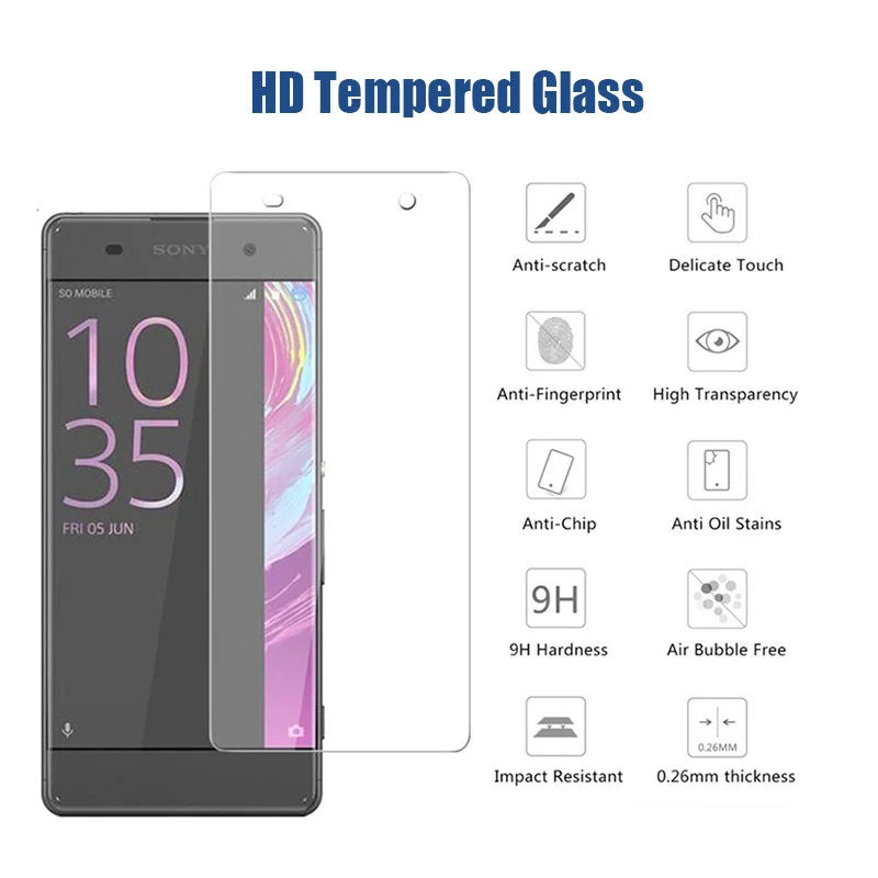 

9H Tempered Glass Screen Protector For Sony Xperia L4 1 1ii 1iii 5 5ii 5iii 8 10 II III 10ii 10iii XZ1 XZ2 HD L3 Protective Film