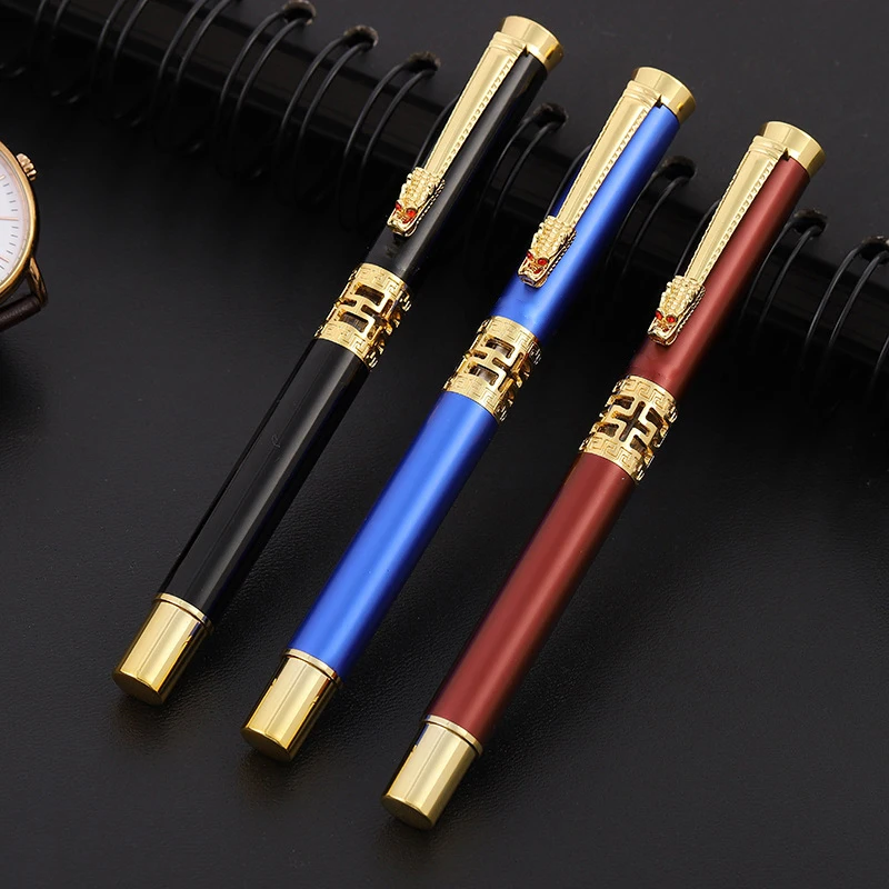 

High Quality Big Size Business Men Roller Ballpoint Pen Office Executive Signature Gift Writing Pen Buy 2 Send Gift