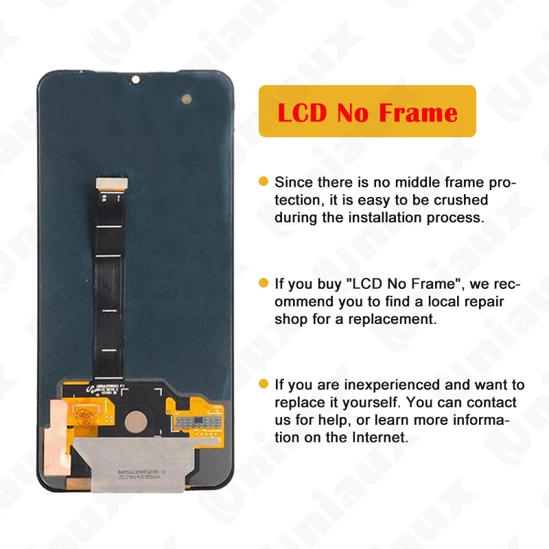 6.39'' Original AMOLED For Xiaomi Mi 9 M1902F1G LCD Display Touch Screen Digitizer Assembly Replacement |